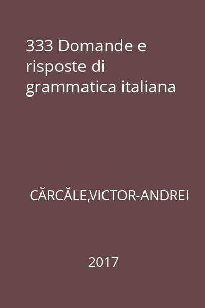 333 Domande e risposte di grammatica italiana