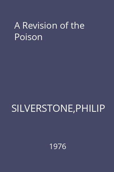 A Revision of the Poison