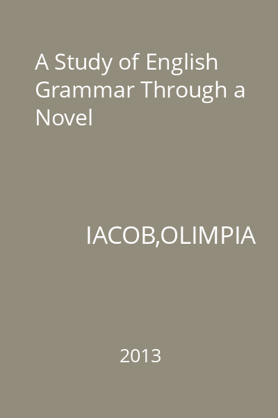 A Study of English Grammar Through a Novel