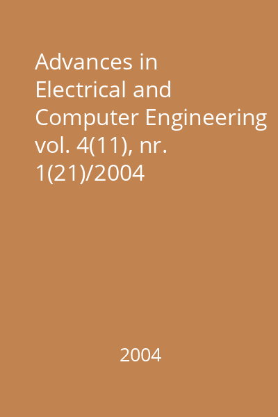 Advances in Electrical and Computer Engineering vol. 4(11), nr. 1(21)/2004