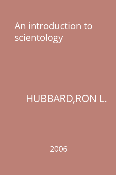 An introduction to scientology