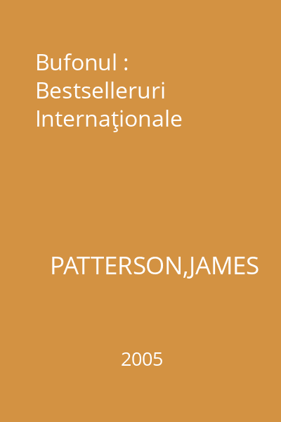 Bufonul : Bestselleruri Internaţionale