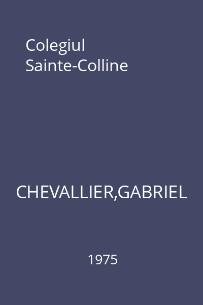 Colegiul Sainte-Colline
