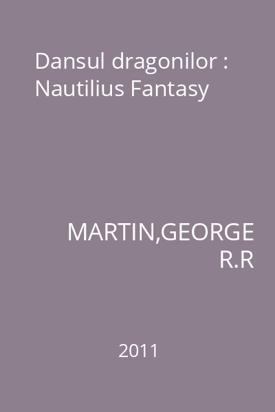 Dansul dragonilor : Nautilius Fantasy
