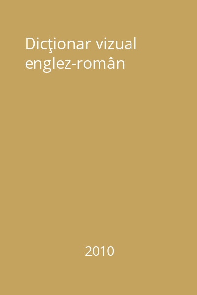 Dicţionar vizual englez-român