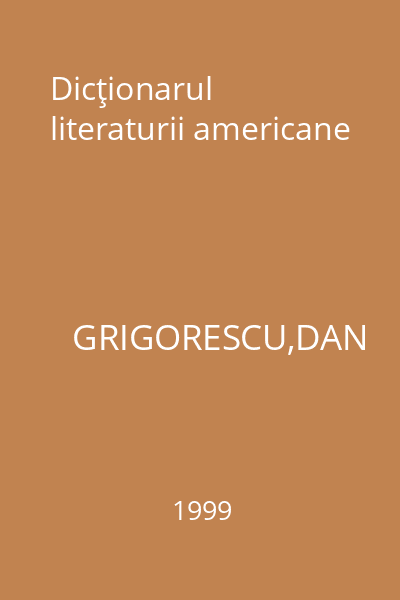 Dicţionarul literaturii americane