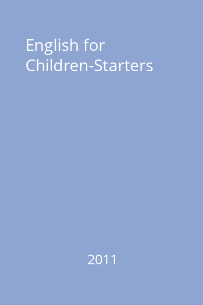 English for Children-Starters