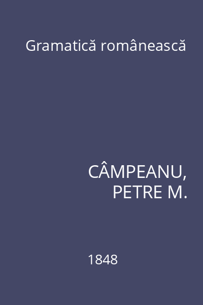 Gramatică românească
