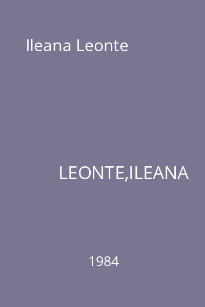Ileana Leonte