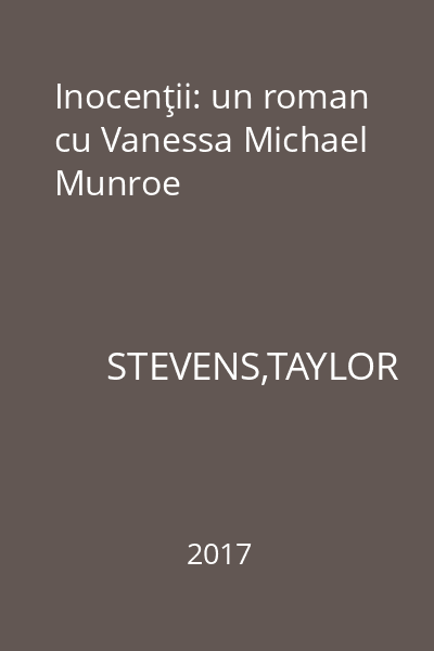 Inocenţii: un roman cu Vanessa Michael Munroe