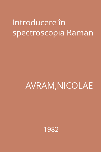 Introducere în spectroscopia Raman