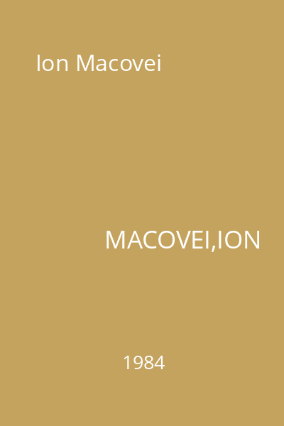 Ion Macovei