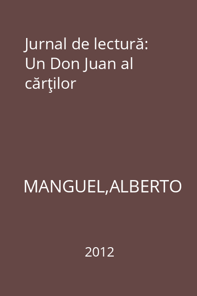 Jurnal de lectură: Un Don Juan al cărţilor