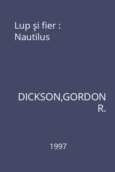 Lup şi fier : Nautilus