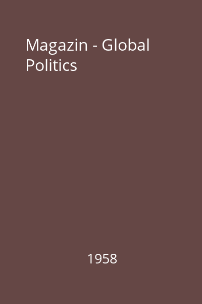 Magazin - Global Politics