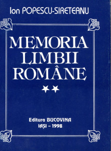 Memoria limbii române vol. 2