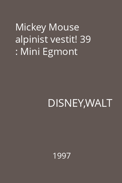 Mickey Mouse alpinist vestit! 39 : Mini Egmont