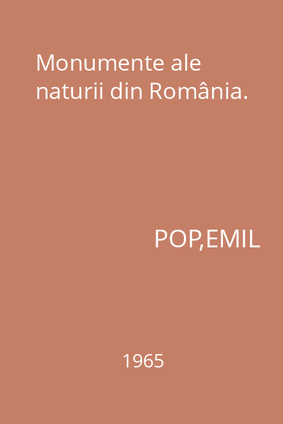 Monumente ale naturii din România.