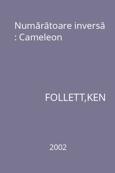 Numărătoare inversă : Cameleon