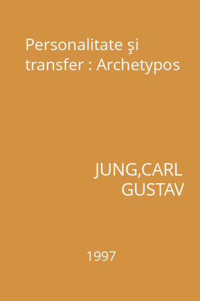 Personalitate şi transfer : Archetypos