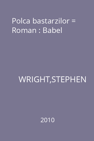 Polca bastarzilor = Roman : Babel