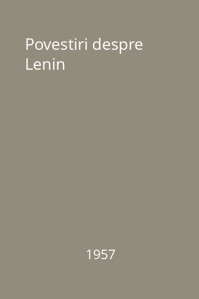 Povestiri despre Lenin