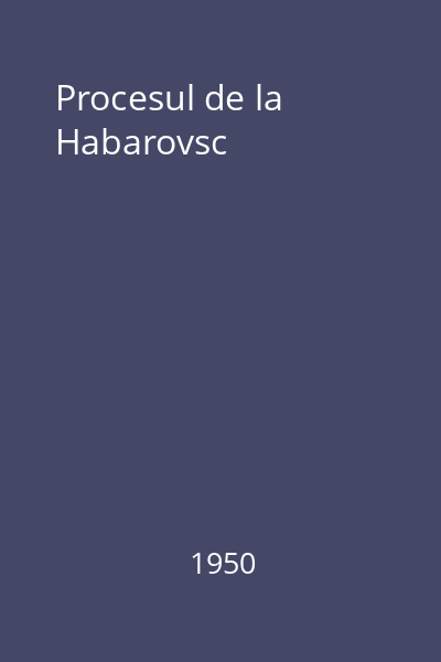Procesul de la Habarovsc