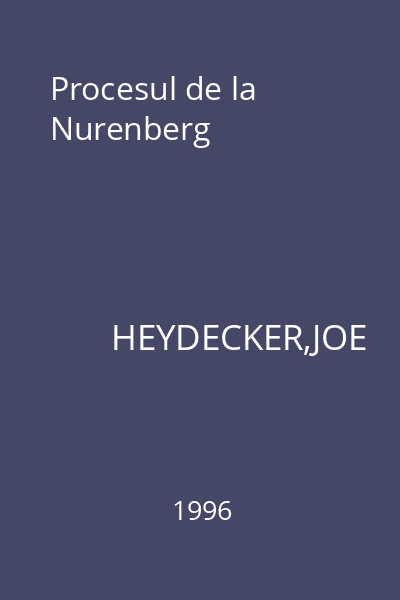 Procesul de la Nurenberg