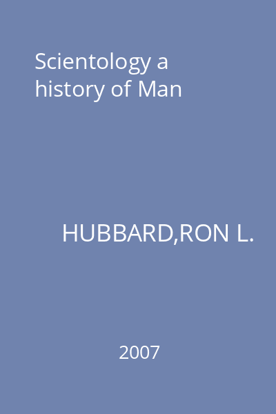 Scientology a history of Man