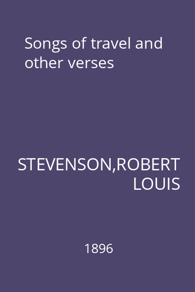 Songs of travel and other verses