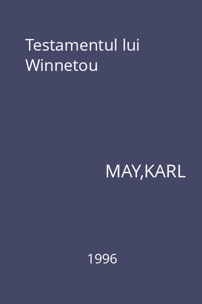 Testamentul lui Winnetou