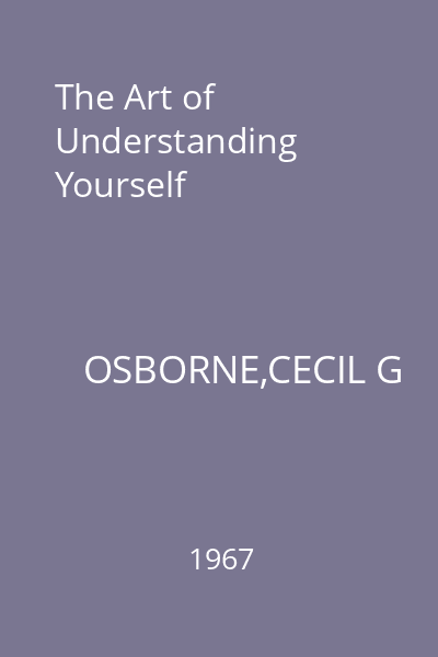 The Art of Understanding Yourself
