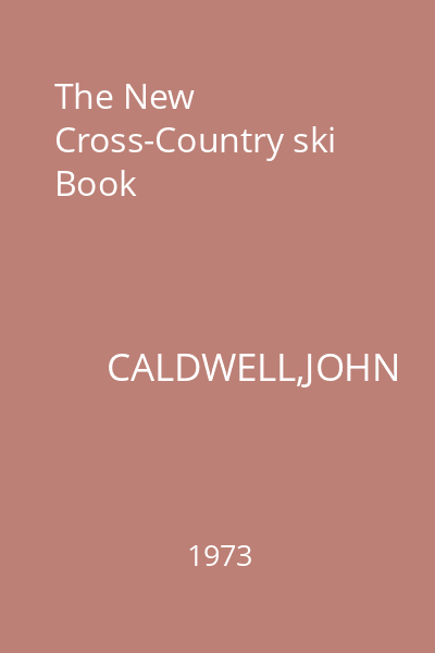 The New Cross-Country ski Book