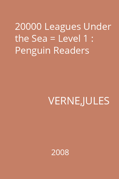20000 Leagues Under the Sea = Level 1 : Penguin Readers
