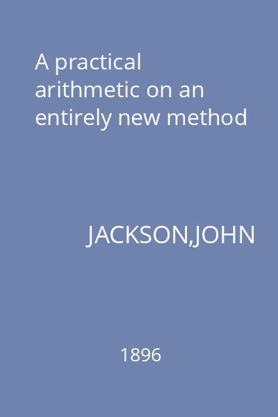 A practical arithmetic on an entirely new method