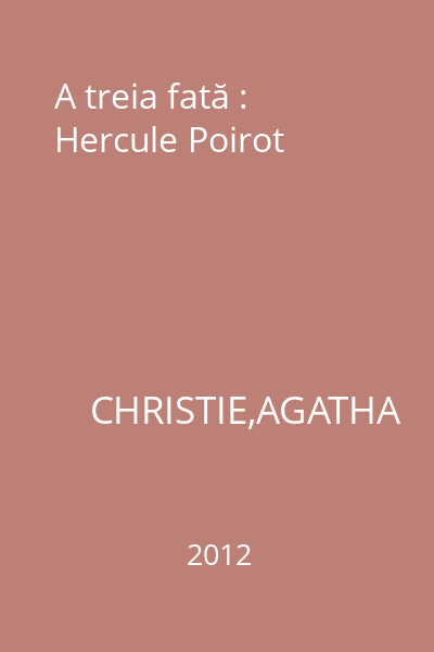 A treia fată : Hercule Poirot