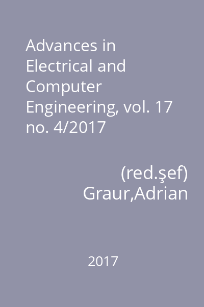 Advances in Electrical and Computer Engineering, vol. 17 no. 4/2017