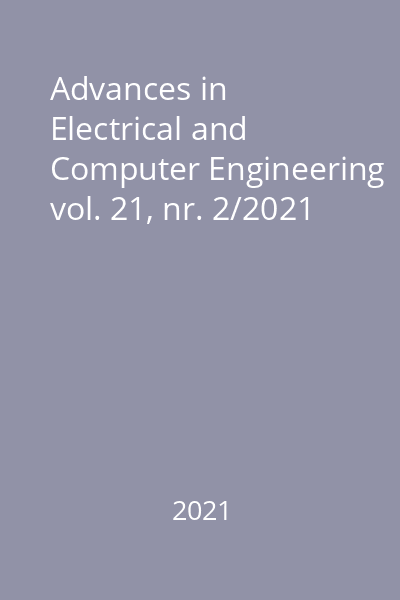 Advances in Electrical and Computer Engineering vol. 21, nr. 2/2021