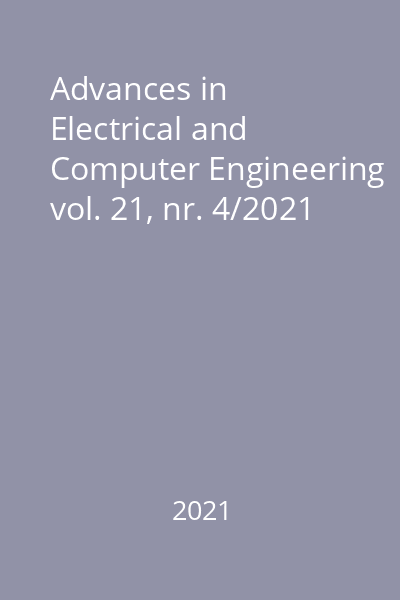 Advances in Electrical and Computer Engineering vol. 21, nr. 4/2021