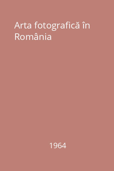 Arta fotografică în România