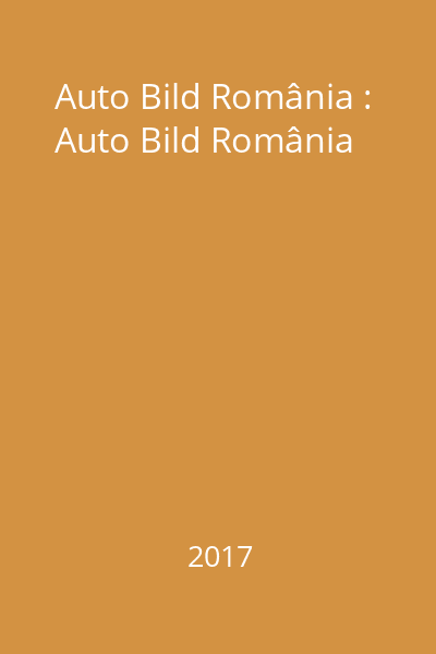 Auto Bild România : Auto Bild România