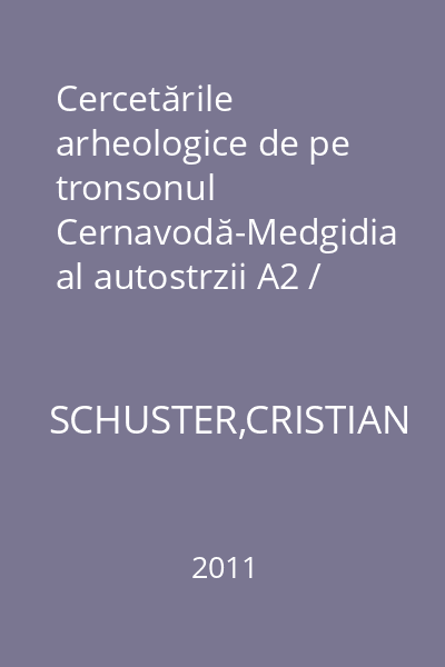 Cercetările arheologice de pe tronsonul Cernavodă-Medgidia al autostrzii A2 / Tumului nr. 3