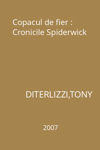 Copacul de fier : Cronicile Spiderwick