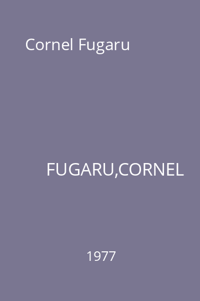 Cornel Fugaru