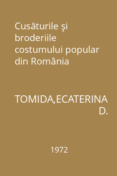 Cusăturile şi broderiile costumului popular din România