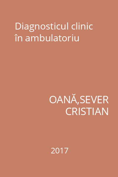 Diagnosticul clinic în ambulatoriu