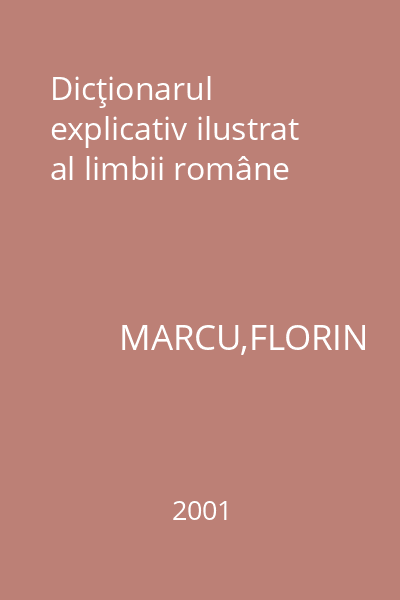 Dicţionarul explicativ ilustrat al limbii române