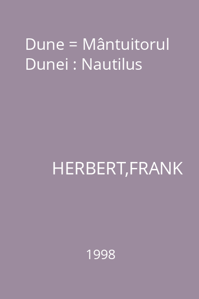 Dune = Mântuitorul Dunei : Nautilus