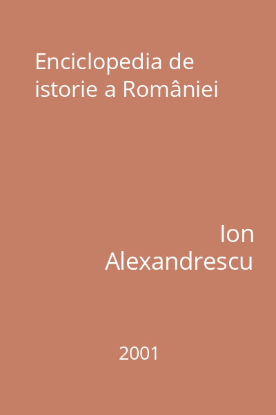Enciclopedia de istorie a României