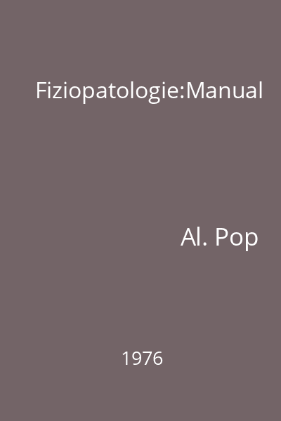 Fiziopatologie:Manual